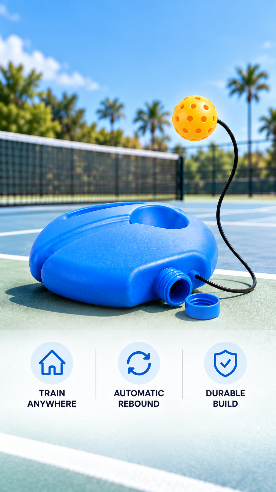 Tric-Pic Solo Pickleball Training Station